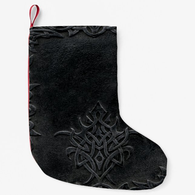 Meia De Natal Pequena Falln Dark Tribal (Frente)