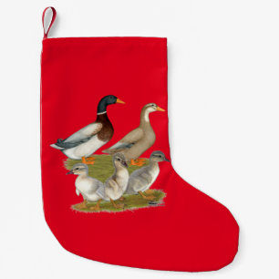 Meia De Natal Pequena Família de Patos da Saxónia