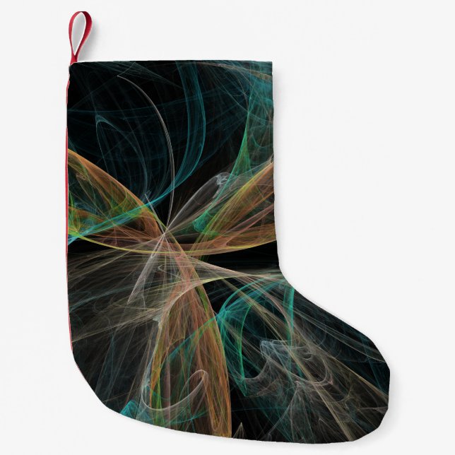 Meia De Natal Pequena Fantasia Espacial (Frente)