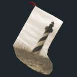 Meia De Natal Pequena Farol de Cabo Hatteras<br><div class="desc">Farol de Cabo Hatteras</div>