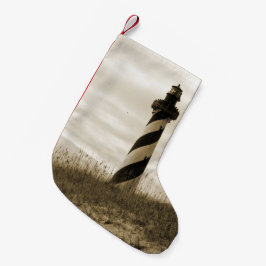 Meia De Natal Pequena Farol de Cabo Hatteras