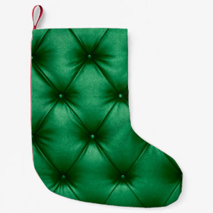 Meia De Natal Pequena Fechar a textura de fundo da letra verde-escura