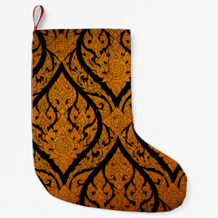 Meia De Natal Pequena Fechar padrão tailandês esculpindo fotos de lótus