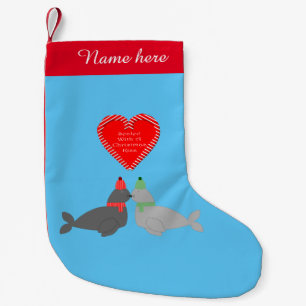 Meia De Natal Pequena Fechos de Beijo de Natal bonitos personalizados