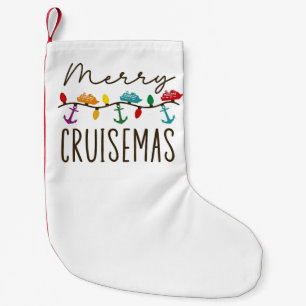 Meia De Natal Pequena Feliz Cruisemas Correspondência Familiar de Cruise