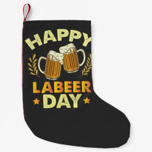Meia De Natal Pequena Feliz Dia do Labeer Festa Sarcástica da Cerveja Di