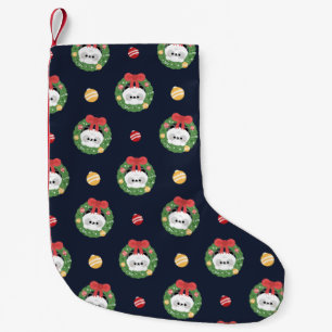 Meia De Natal Pequena Feliz e Simples Feliz Natal