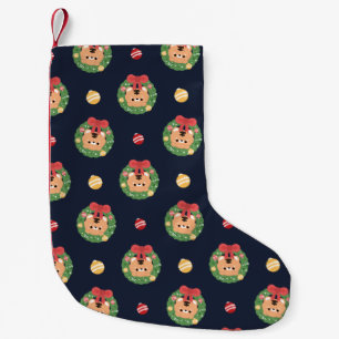 Meia De Natal Pequena Feliz e Simples Feliz Natal