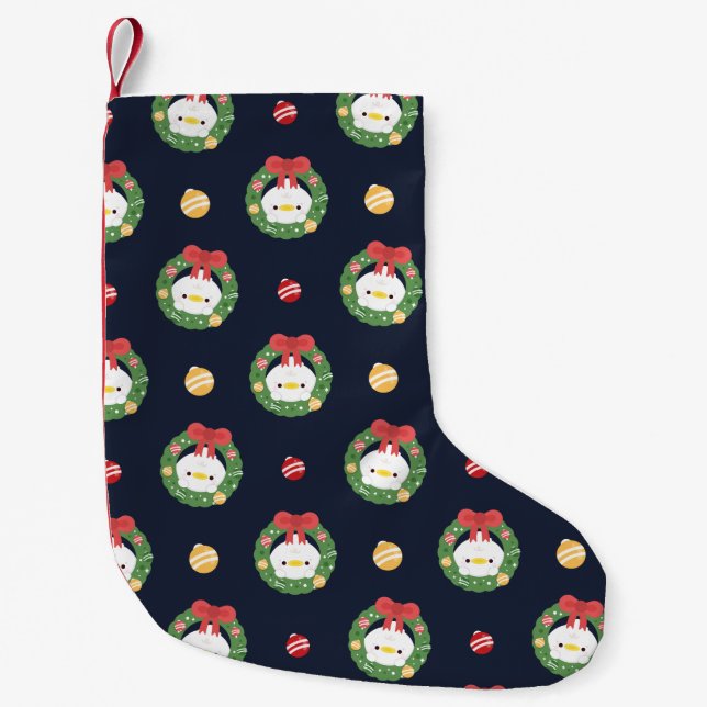 Meia De Natal Pequena Feliz e Simples Feliz Natal (Frente)