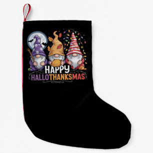 Meia De Natal Pequena Feliz HalloObrigadoMas Gnomos Dia das Bruxas Natal