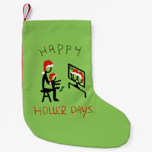 Meia De Natal Pequena Feliz Holerdays 7 - Reunião de zoom.