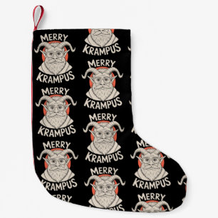 Meia De Natal Pequena Feliz Krampus Natal Mitológico Festa de Natal