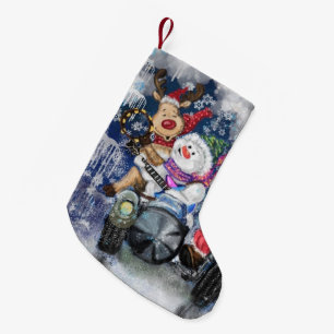 Meia De Natal Pequena Feliz Melhor Amigos Engraçado Natal Stocks