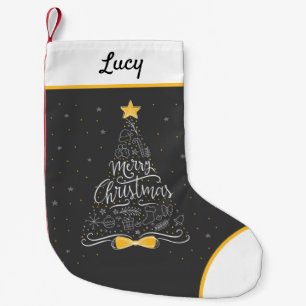 Meia De Natal Pequena Feliz Natal