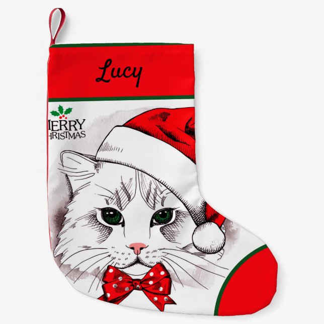 Meia De Natal Pequena Feliz Natal (Frente)