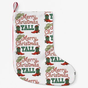 Meia De Natal Pequena Feliz Natal a todos, Natal Western Country Cowboy