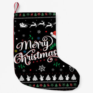 Meia De Natal Pequena Feliz Natal Engraçado
