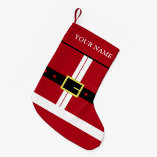Meia De Natal Pequena Feliz Natal - Papai Noel - Seu Nome