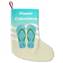 Feliz Natal Peixe Tropical Praia Onda Sandálias