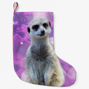 Meia De Natal Pequena Feliz O Meerkat,