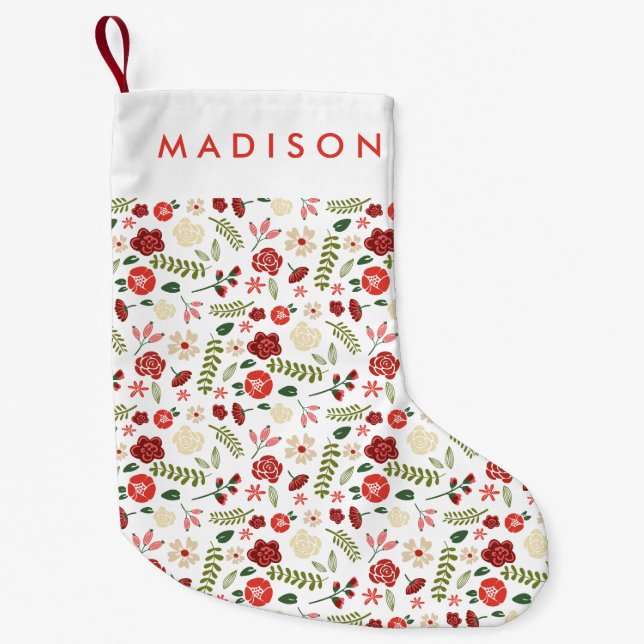 Meia De Natal Pequena Feriado (Frente)