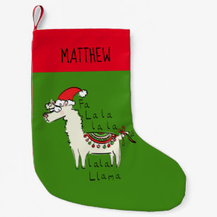 Meia De Natal Pequena Feriado de Natal Llama Cute Engraçado