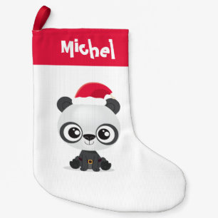 Meia De Natal Pequena Feriado personalizado do Funny Panda