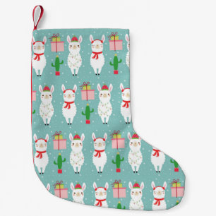 Meia De Natal Pequena Feriados dos lamas do Natal do inverno