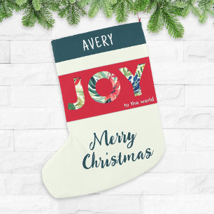 Meia De Natal Pequena Festa de Alegria Para o Mundo Moderno