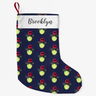 Meia De Natal Pequena Figura de desenho animado com inseto de raio