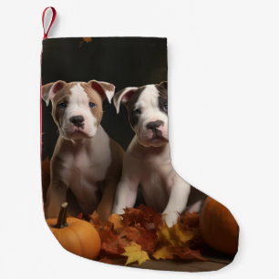Meia De Natal Pequena Filhote de American Staffordshire Delícia de Outon