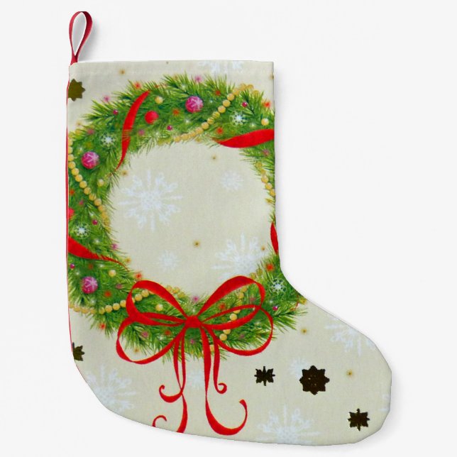 Meia De Natal Pequena Fim de Natal (Frente)