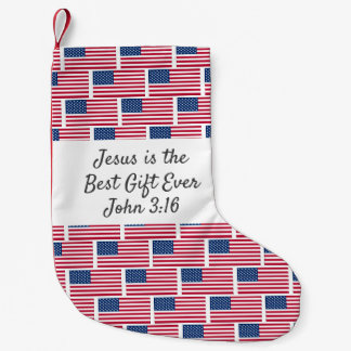 Meia De Natal Pequena FLAG AMERICANO Personalizado dos EUA