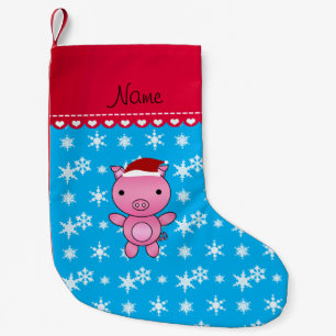 Meia De Natal Pequena Flocos de neve conhecidos personalizados dos
