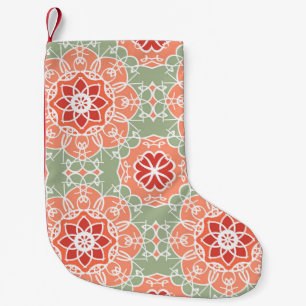 Meia De Natal Pequena Flor de vintage de fundo. Padrão floral sem costur