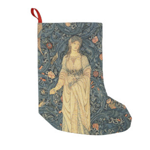 Meia De Natal Pequena Flora antiga de William Morris