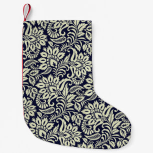 Meia De Natal Pequena Floral Ground Vintage Design
