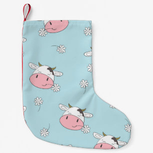 Meia De Natal Pequena Flores bonito Para Meninas: Vintagem Desenhada À M