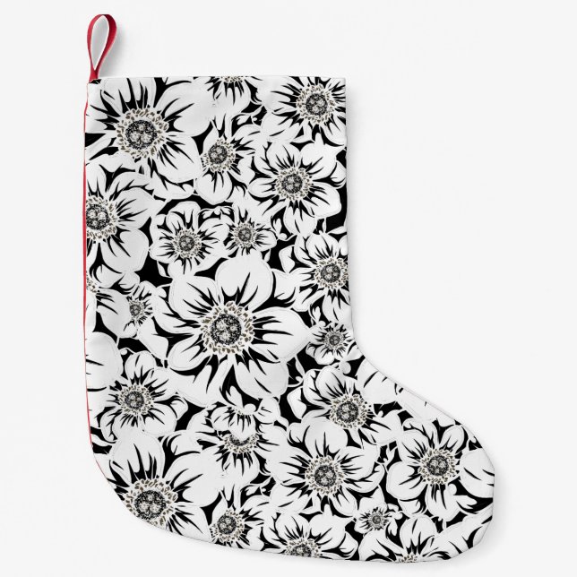 Meia De Natal Pequena Flores Mandala 6 (Frente)