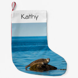 Meia De Natal Pequena Foca-do-Atlântico