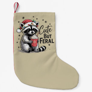 Meia De Natal Pequena Fofa Mas Feral Natal Guaxinim Fofinho Animal Natal
