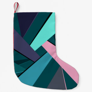 Meia De Natal Pequena Forma Geométrica Abstrata 6