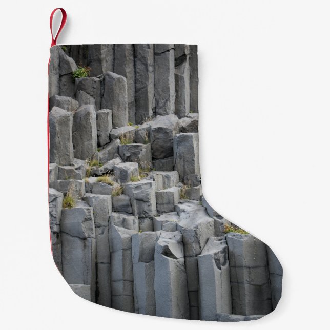 Meia De Natal Pequena formação de rochas cinzas (Frente)