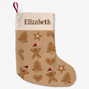 Meia De Natal Pequena Formas e Nome de Biscoitos de Natal de Gengibre