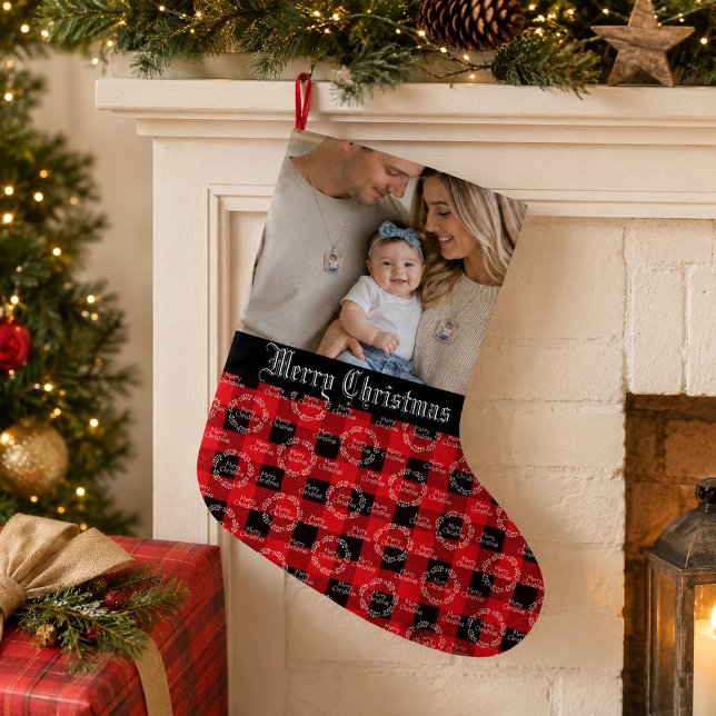 Meia De Natal Pequena Foto de Bebê Natal (Criador carregado)