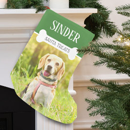 Meia De Natal Pequena Foto de Cachorro Divertida Personalizada