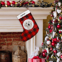 Foto de Cachorro Pet Natal com Xadrez Vermelho e P