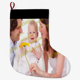 Meia De Natal Pequena Foto FAMILIAR ✨ Excelente Personalização