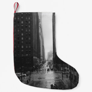 MEIA DE NATAL PEQUENA FOTO GRAYSCALE DA RUA CIDADE