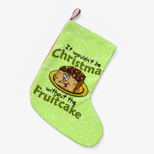 Meia De Natal Pequena Fruitcake engraçado dos desenhos animados do Nata